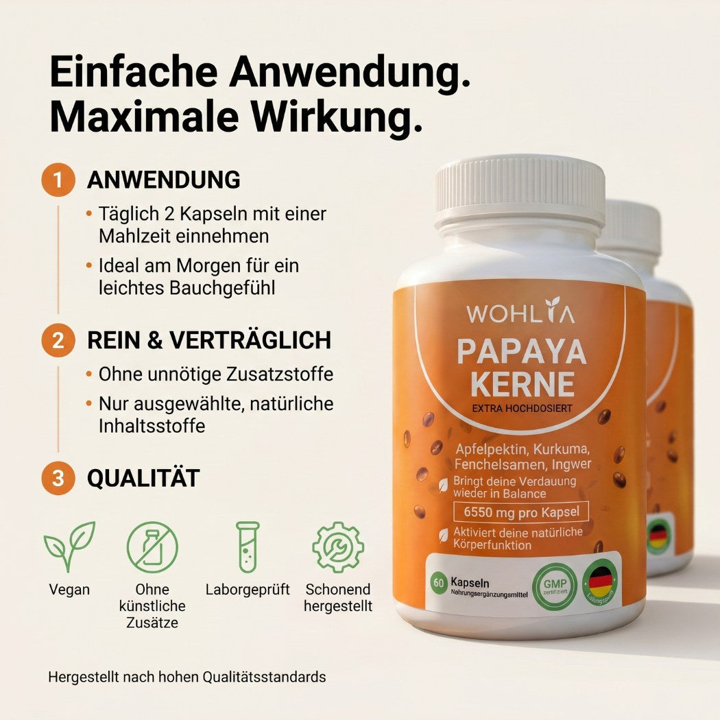 WOHLIA™ Papaya Kerne Komplex